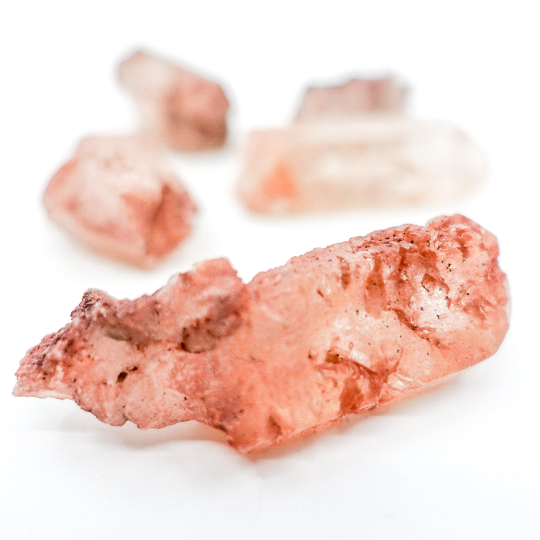 Red Nirvana Quartz Crystals - Stone of Deep Peace and Inner Silence