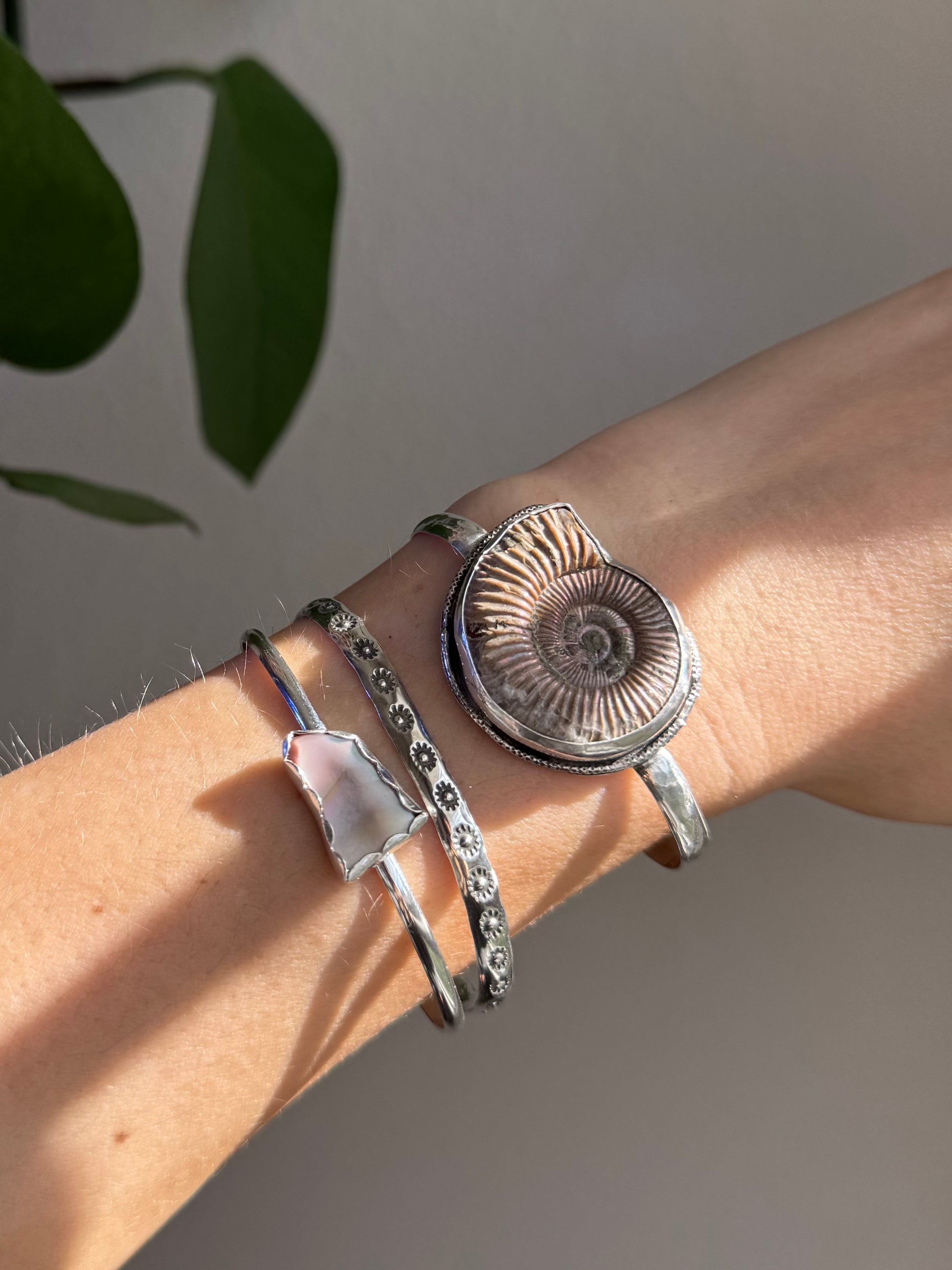 Mother of Pearl Bangle Bracelet