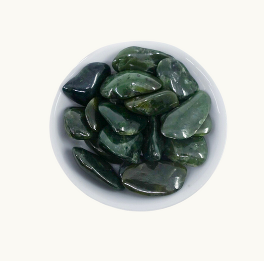 Nephrite Jade Tumbled Crystals - Strength, Serenity, & Balance - Crystal Harmony