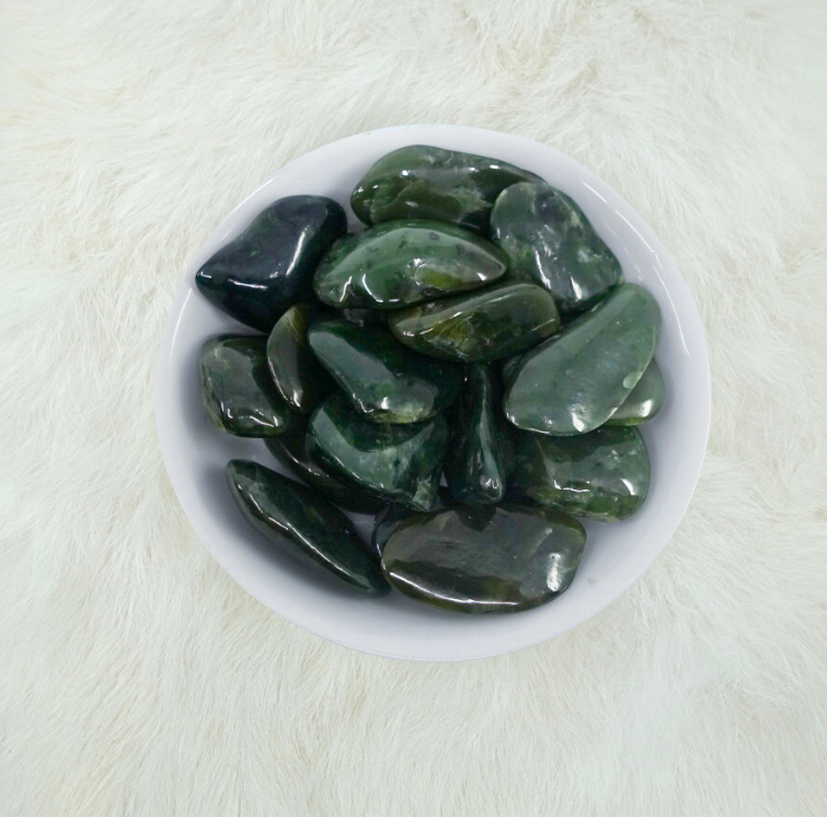 Nephrite Jade Tumbled Crystals - Strength, Serenity, & Balance - Crystal Harmony