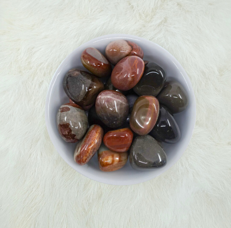 Polychrome Jasper Tumbled Crystals - Action, Creativity & Grounding - Juniper Stones