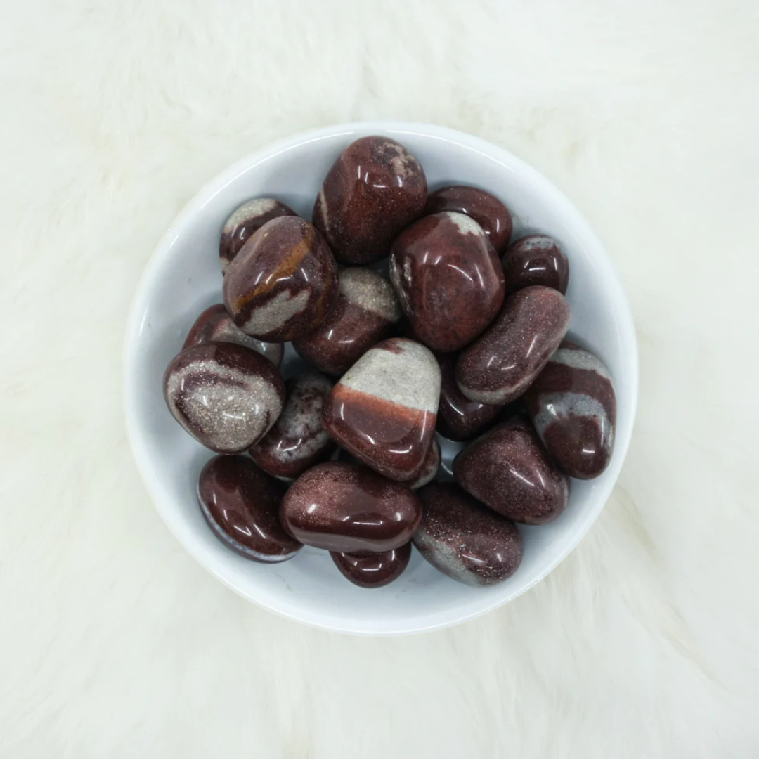 Shiva Lingam Tumbled Crystals - Inner Transformation & Kundalini Activation - Juniper Stones