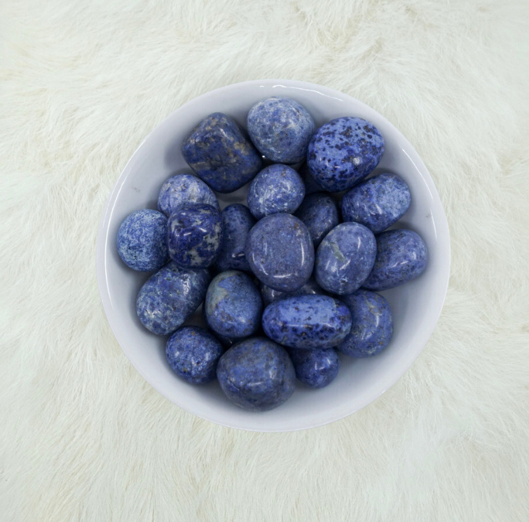 Dumortierite Tumbled Crystal - Mental Clarity & Psychic Tuning - Juniper Stones