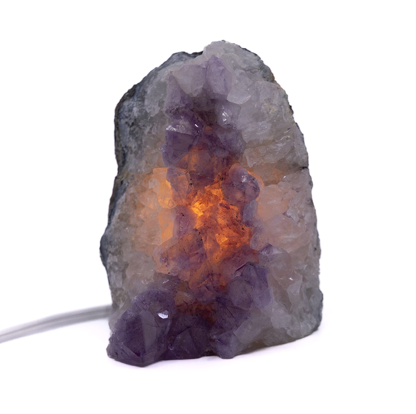 Amethyst Cluster Lamp