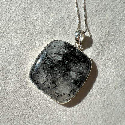 Tourmalinated Quartz Pendant