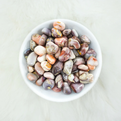 Pink Botswana Agate Tumbled Crystals - Passion & Balance - Juniper Stones