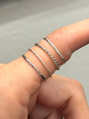 Sterling Silver Stacker Rings