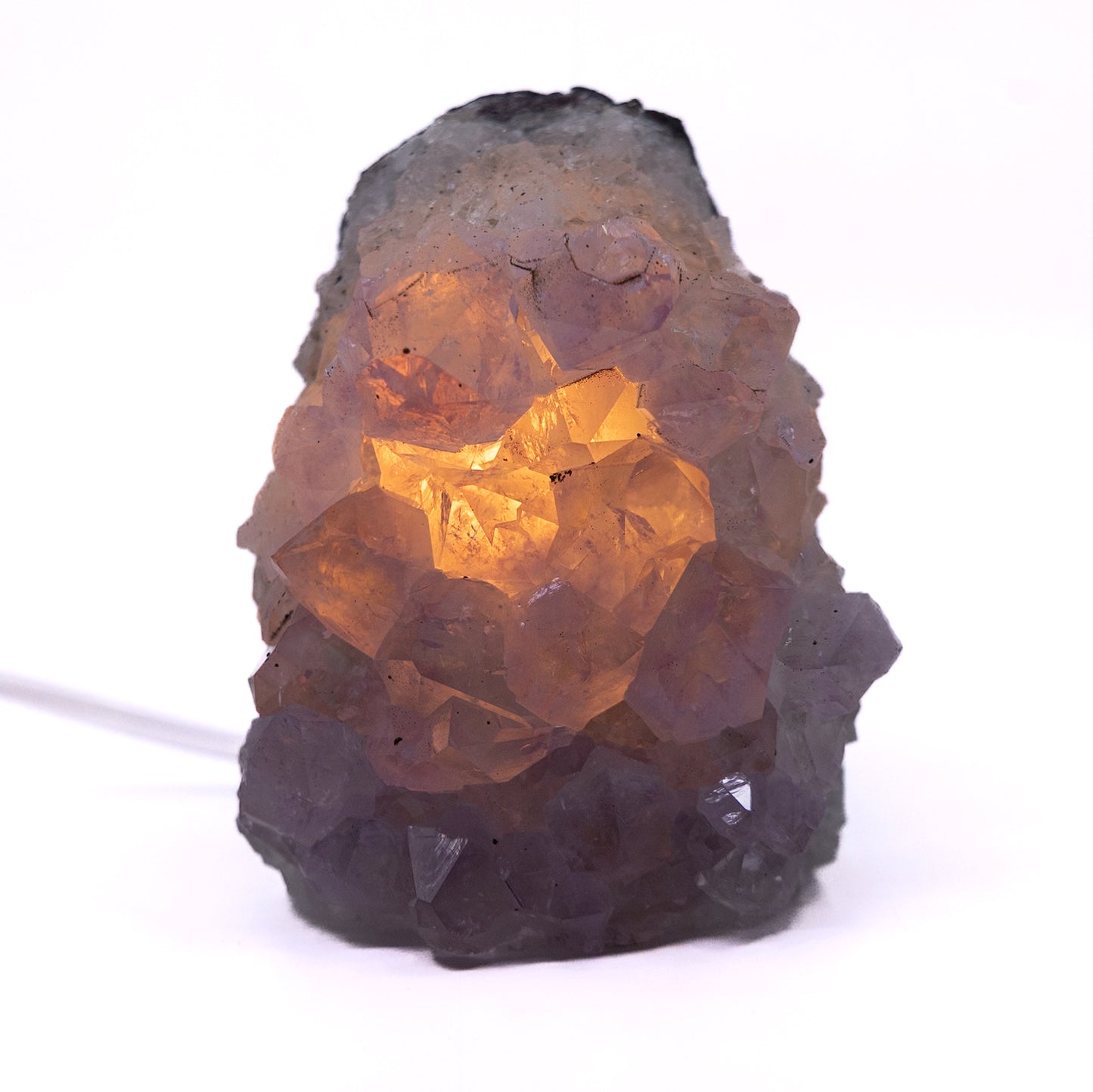 Amethyst Cluster Lamp