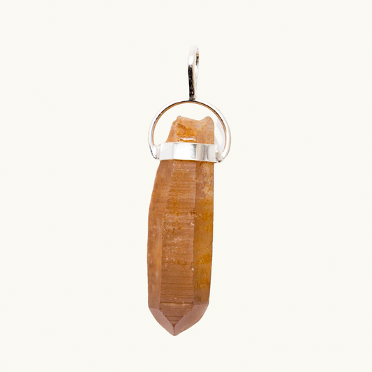 Tangerine Lemurian Pendant