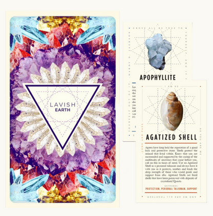 Lavish Earth Crystal Affirmation Card Deck