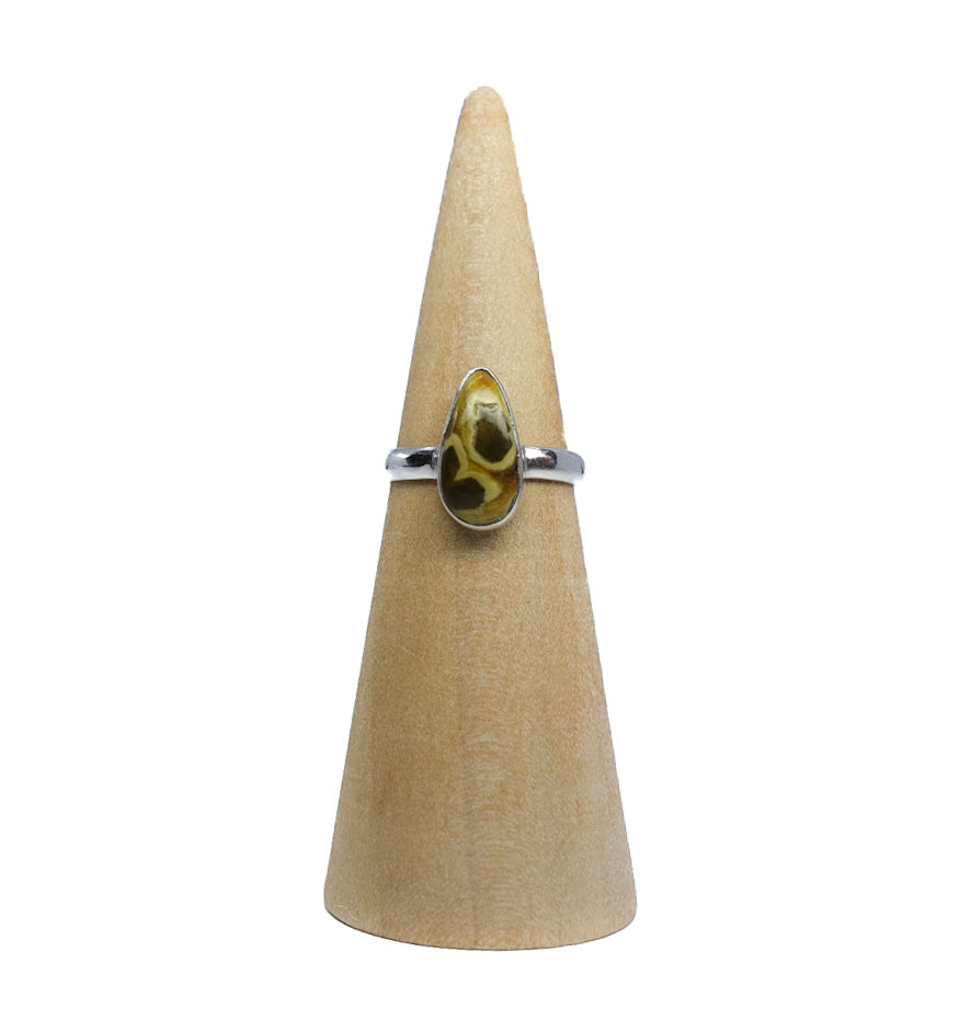 Ocean jasper ring representing joy and negativity dissolution. Shop now!