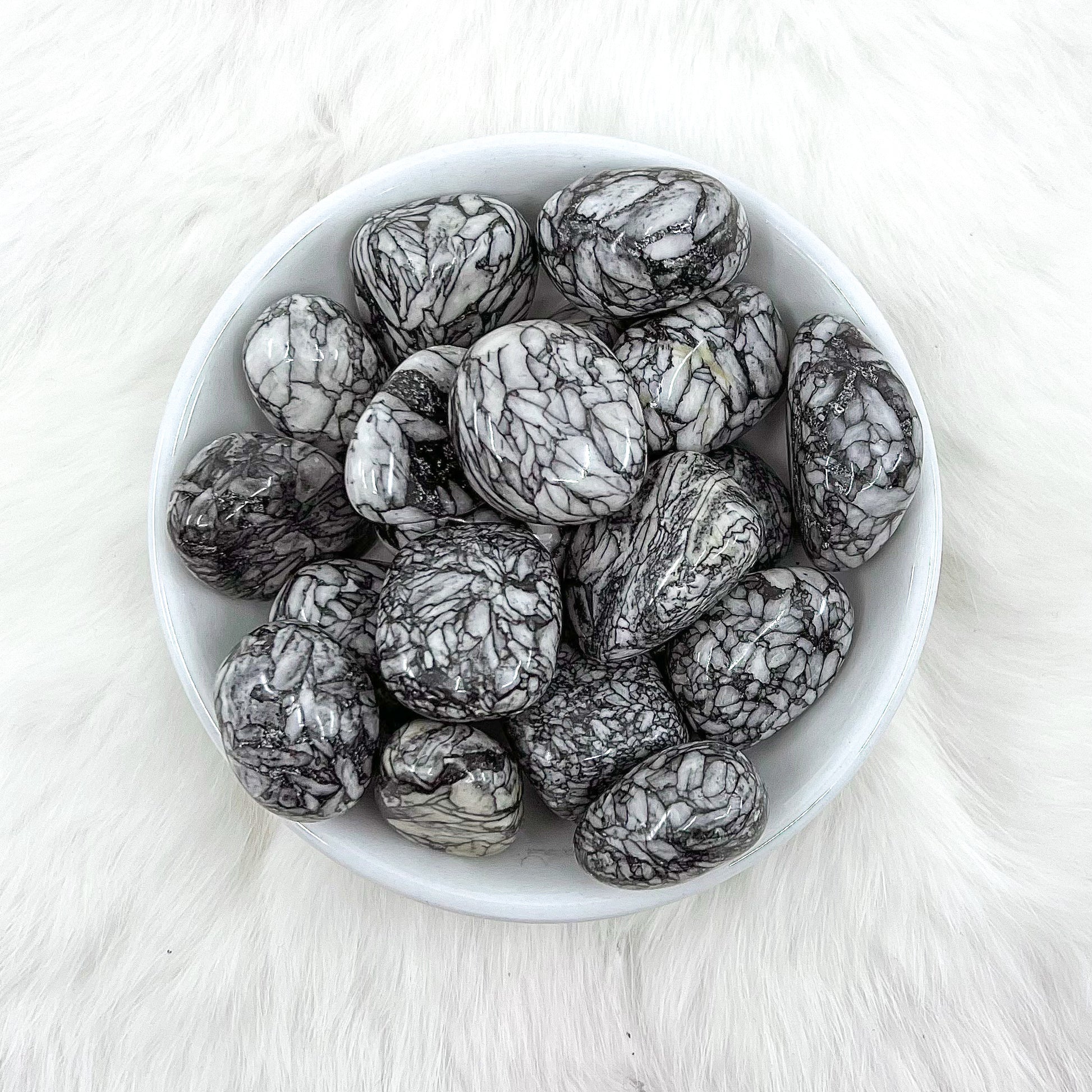 Pinolith Tumbled Crystals - Balance, Detox & Spiritual Grounding - Juniper Stones