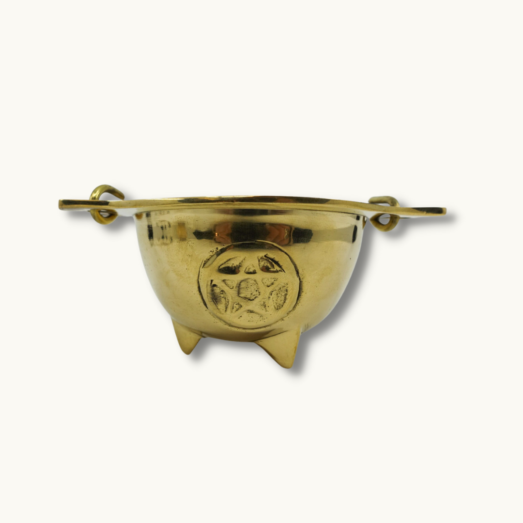 Pentacle Brass Cauldron