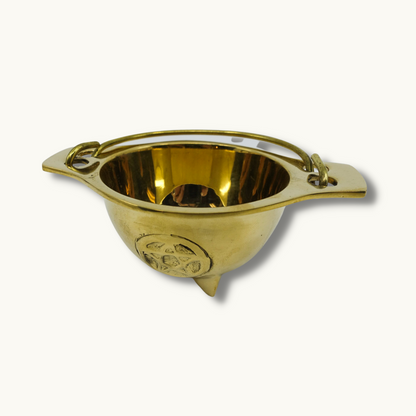 Pentacle Brass Cauldron