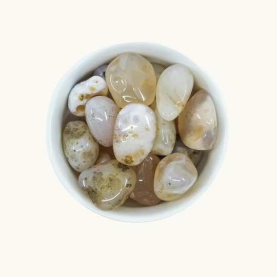 Pink Chalcedony Tumbled Crystals - Nurturing Self-Love & Emotional Stability - Juniper Stones