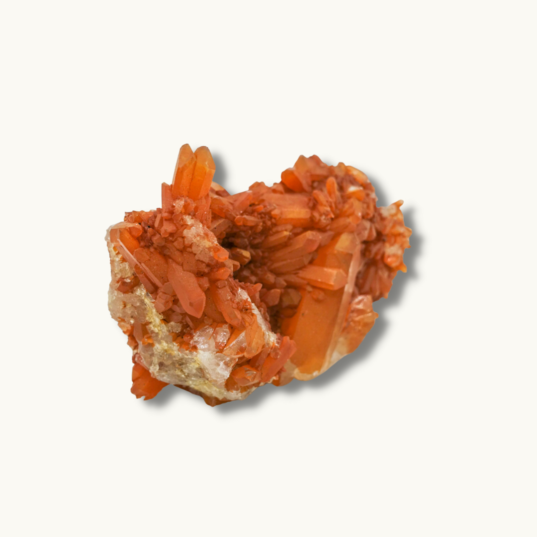 Tangerine Quartz Crystal Cluster - Orange - Stimulating Creativity and Sexual Energies