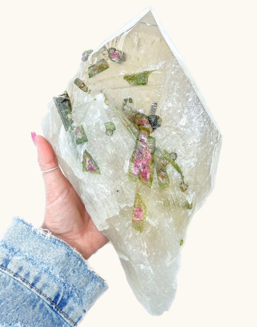 Smoky Citrine Watermelon Tourmaline