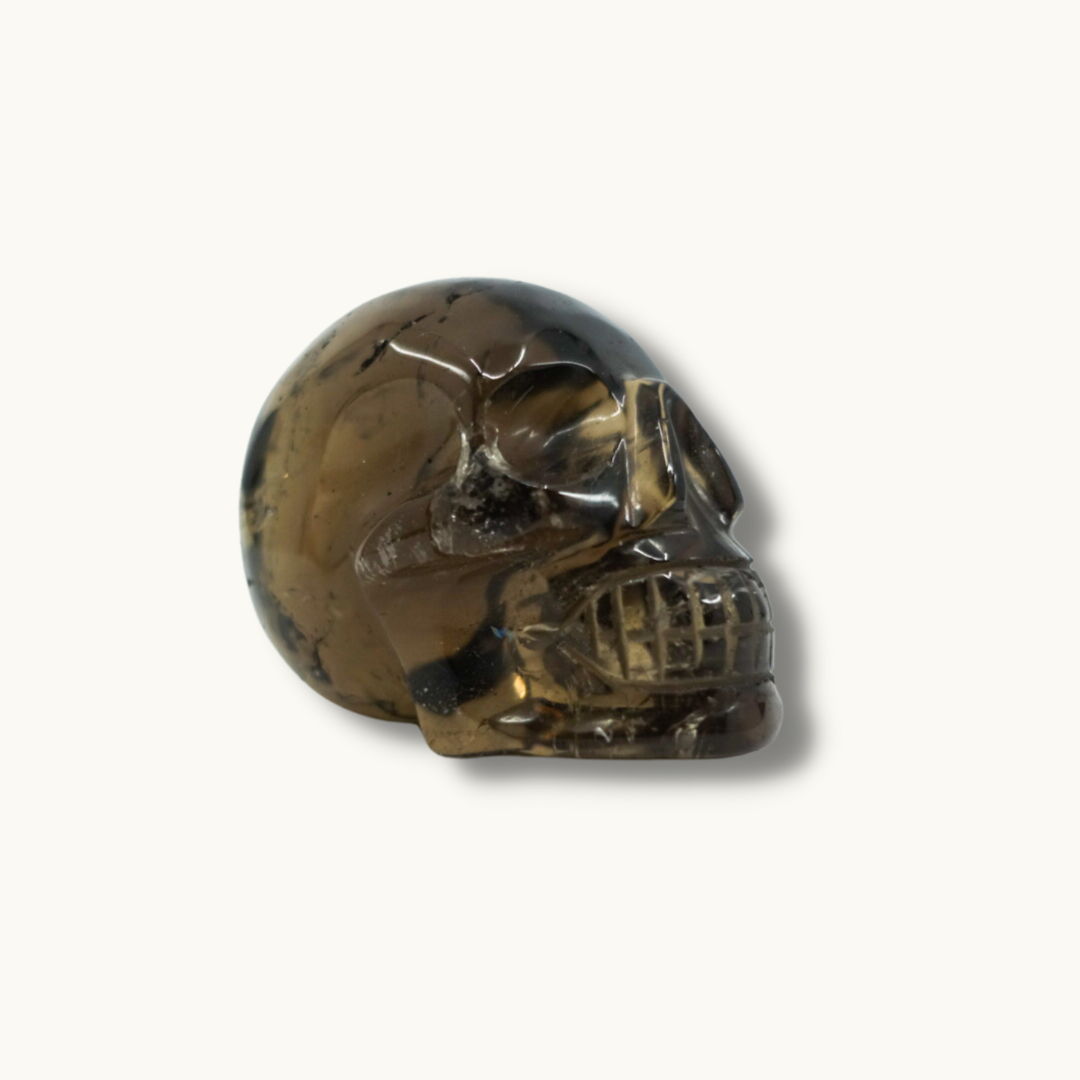 Smoky Quartz Skull