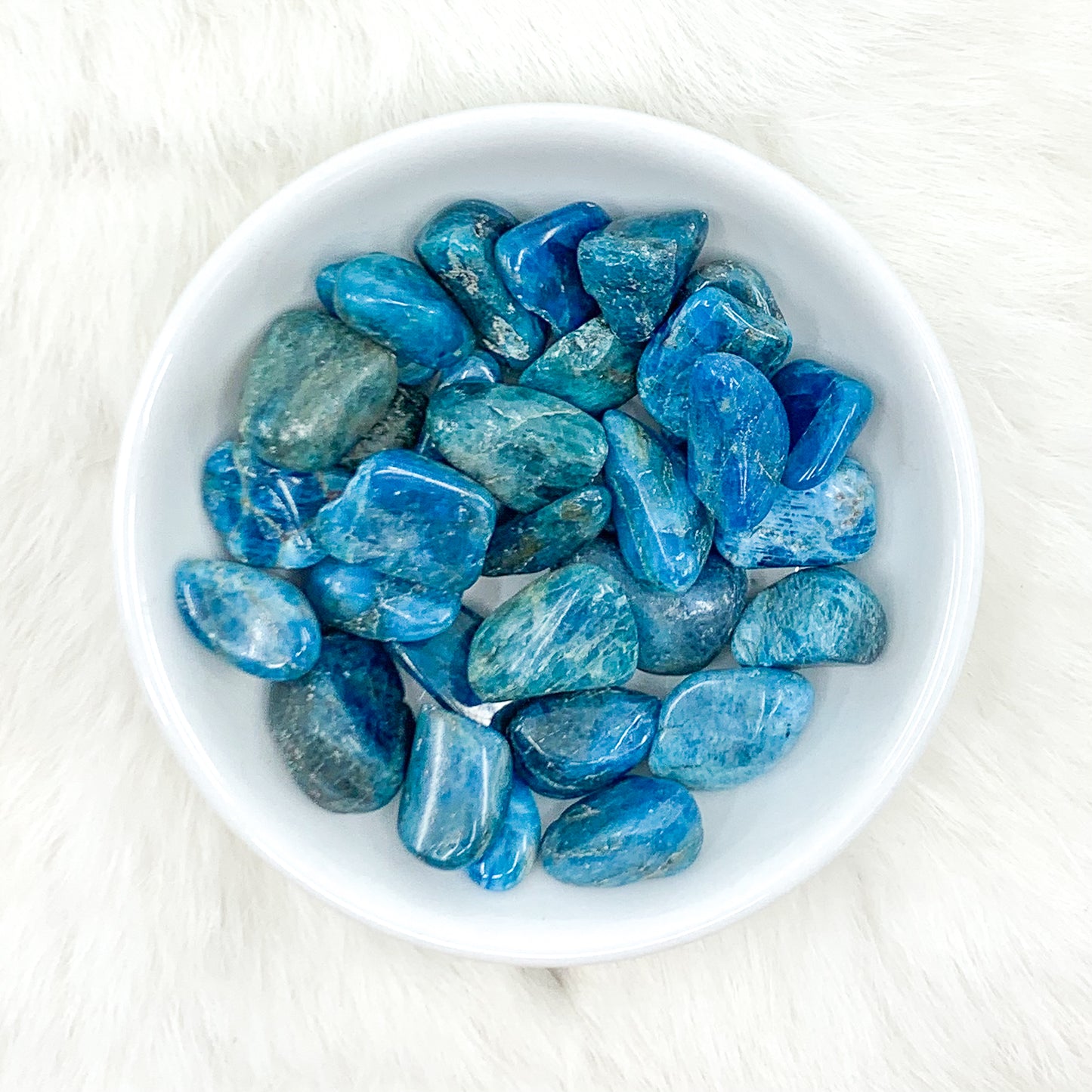 Blue Apatite Tumbled