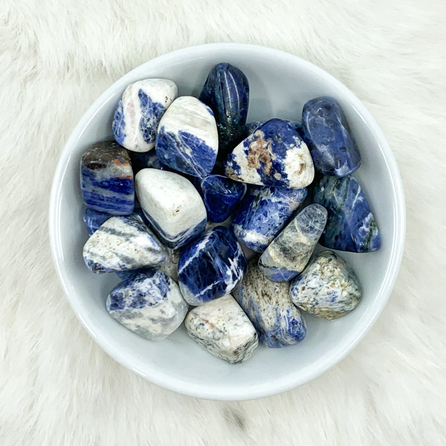 Sodalite Tumbled Crystals - Insight & Intuition Enhancement - Juniper Stones