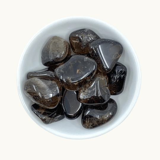 Smoky Quartz Tumbled Crystals - Grounding & Aura Cleansing - Juniper Stones