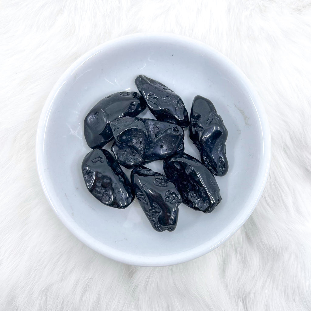 Tektite Tumbled Crystals - Ground High Energy, Connect with ETs - Juniper Stones