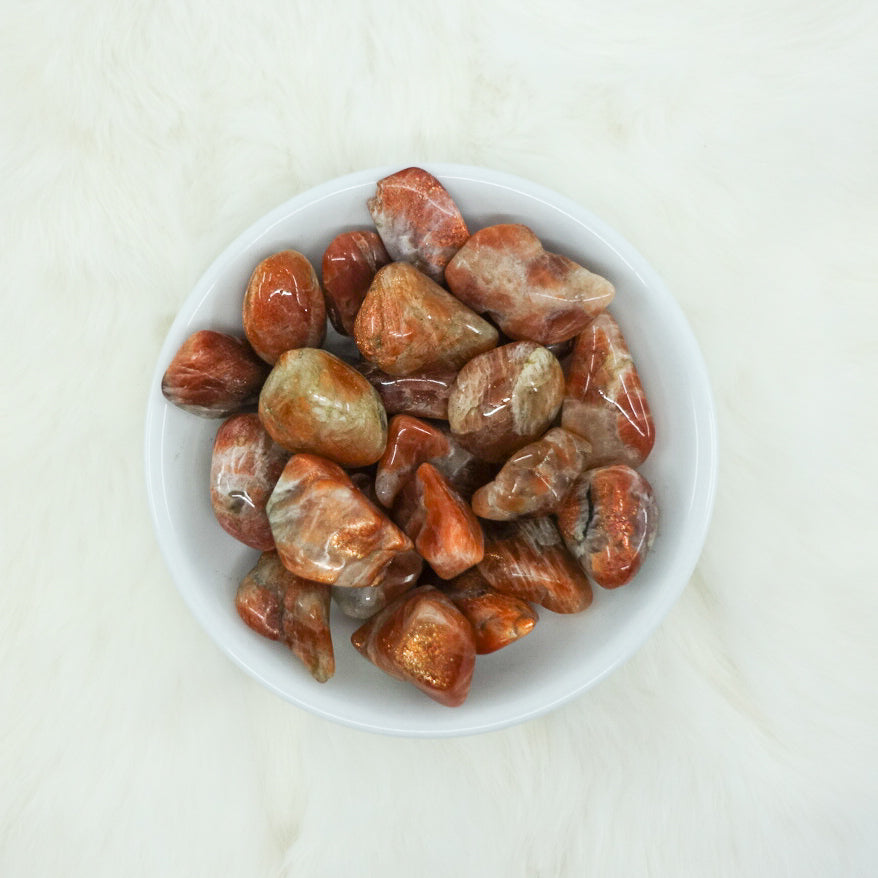 Sunstone Tumbled Crystals - Ignite Personal Power & Confidence - Juniper Stones