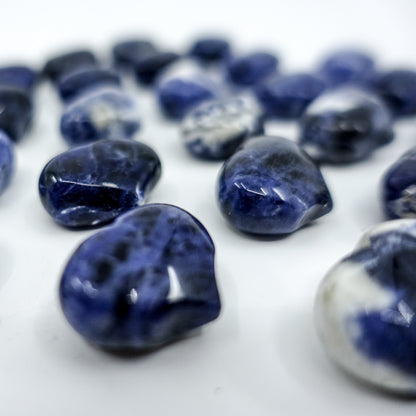 Sodalite Mini Hearts - 1" x 0.5" - Intuitively Chosen