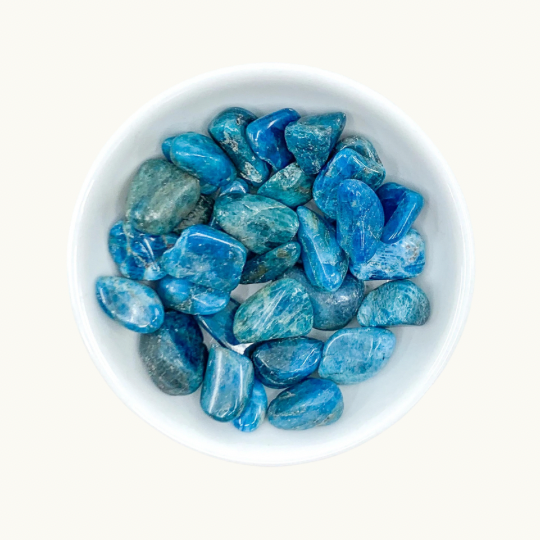 Blue Apatite Tumbled