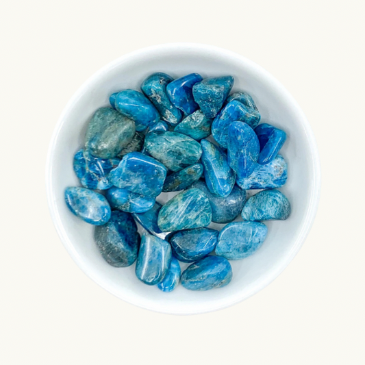 Blue Apatite Tumbled