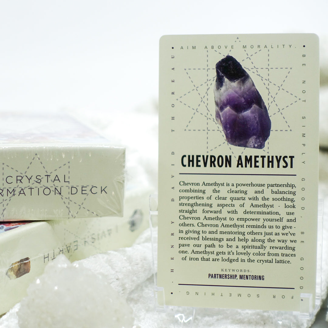 Lavish Earth Crystal Affirmation Card Deck