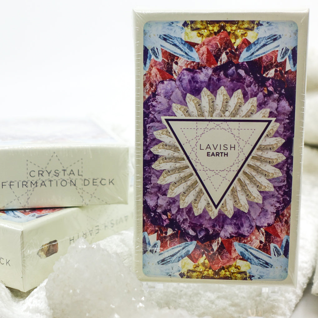 Lavish Earth Crystal Affirmation Card Deck