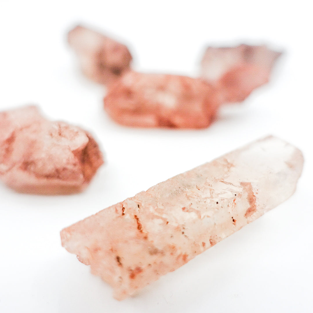  Red Nirvana Quartz Crystals - Stone of Deep Peace and Inner Silence