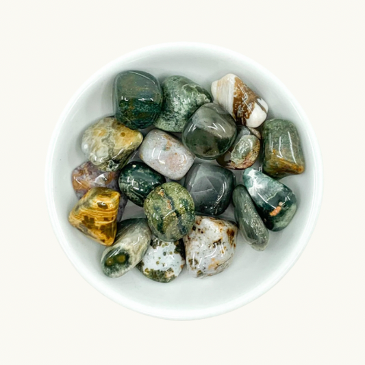 Ocean Jasper Tumbled Crystals - Joy, Positivity, & Energy Balance - Juniper Stones