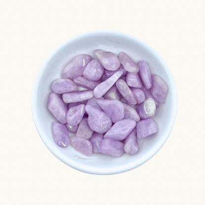 Tumbled Kunzite Crystals - Kindness & Joy - Juniper Stones