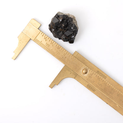 Black Garnet clusters, approximately 1 inch in size, handpicked for you by Juniper Stones.